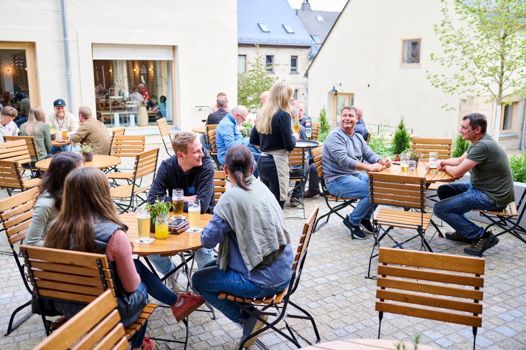 Schwarzes Kreuz Gasthaus Pension Teuschnitz Экстерьер фото